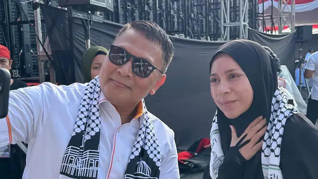 Meski Beda Partai, Melly Goeslaw Penuhi Undangan Mardani Ali Sera di Aksi Bela Palestina: Kemanusiaan Tak Pandang Parpol