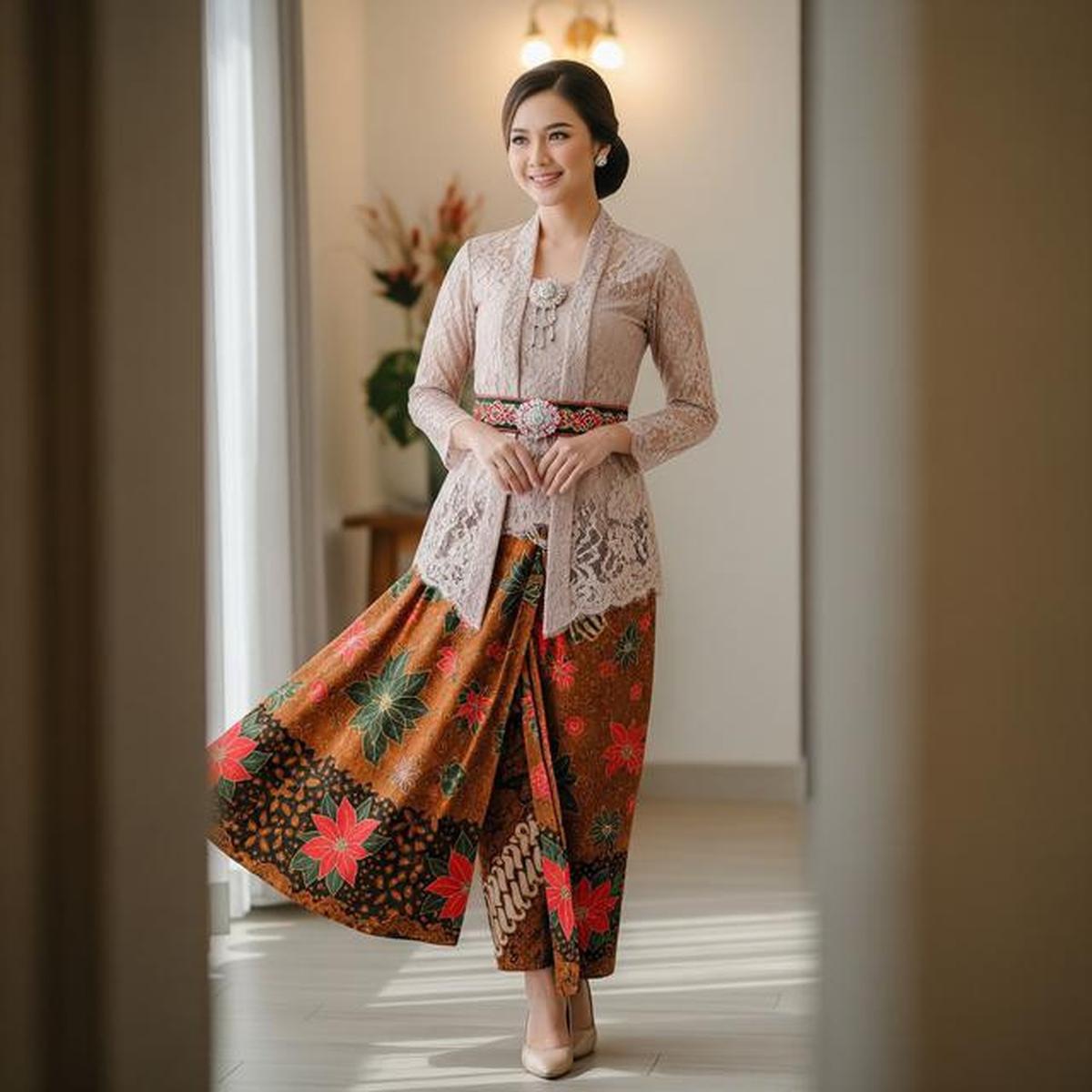 10 Inspirasi Outfit Natal Bernuansa Nusantara, Cocok untuk Ibadah di Gereja