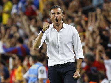 Luis Enrique adalah mantan pemain dan sekarang menjadi arsitek Barcelona. (AFP/Quique Garcia)