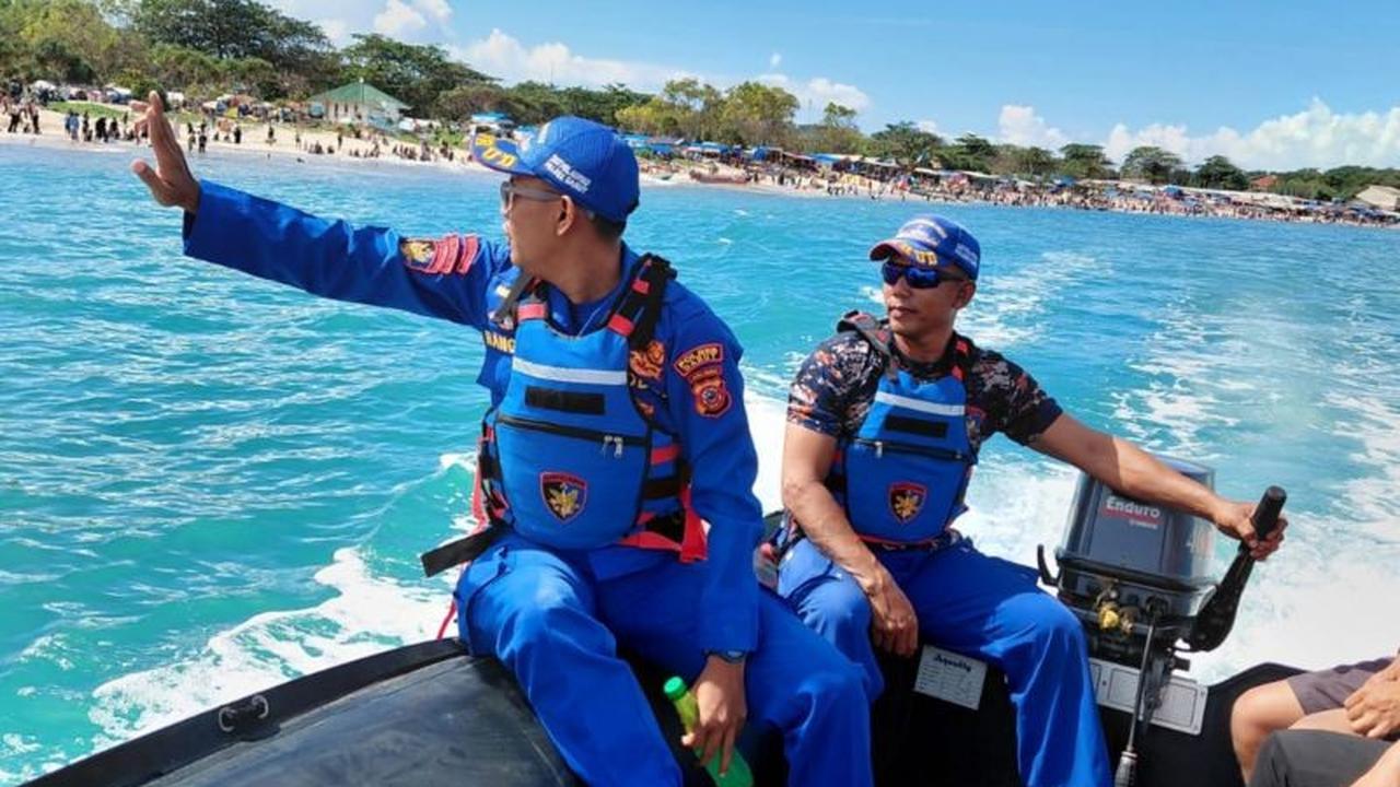 Patroli Satpolairud Garut Intensif Amankan Pantai Selama Libur Lebaran
