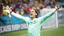 Di semifinal Euro 2020 nanti Swiss akan kembali berhadapan dengan tim tangguh sekaligus favorit juara yakni Spanyol. (Robert Ghement/Pool via AP)