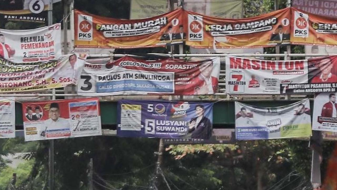 Pemprov DKI Tenggat Sepekan Peserta Pemilu Tertibkan Alat Peraga Kampanye: Sudah Membahayakan