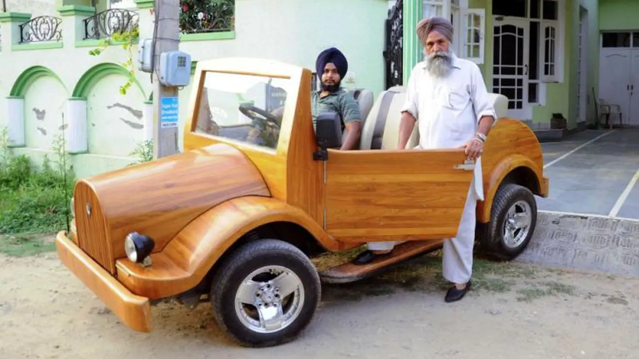 Inilah Mobil Wah Berbahan Kayu ala Mahasiswa India