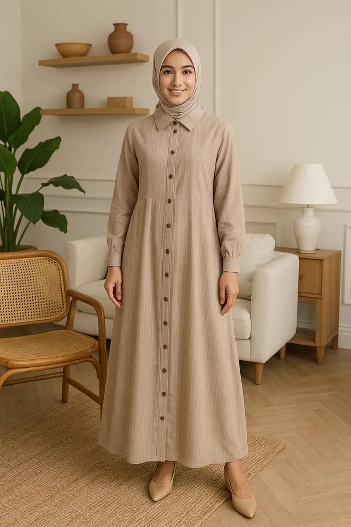 7 Model Gamis Katun Terbaru 2025, Tampil Stylish dan Tetap Nyaman Sepanjang Hari