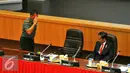 Panglima TNI, Gatot Nurmantyo memberikan hormat kepada Presiden Jokowi saat Rapim TNI 2017 di Mabes TNI Cilangkap, Jakarta, Senin (16/1). (Liputan6.com/Angga Yuniar)