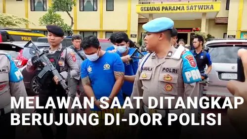 VIDEO: Melawan saat Akan Diamankan, Polisi Tembak Anggota Ormas dan Geng Motor Bersajam
