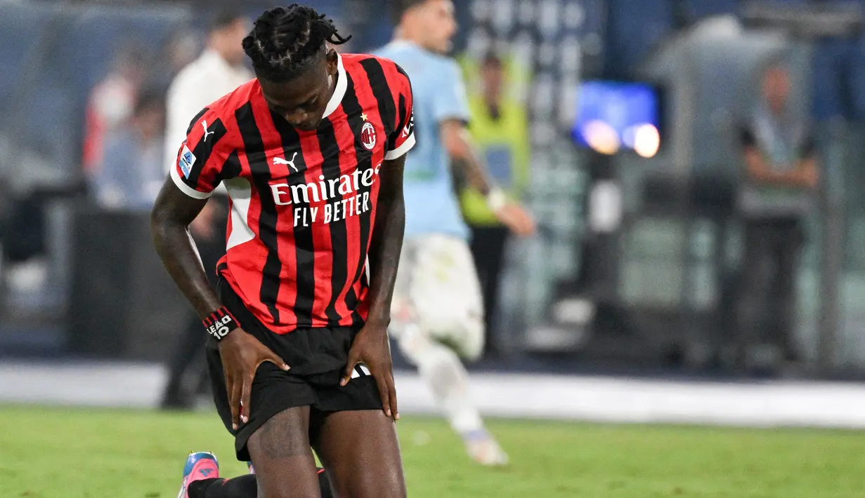 Hingga tiga pertandingan awal di Liga Italia 2024/2025, AC Milan belum juga mamapu memetik kemenangan. (Tiziana Fabi/AFP)