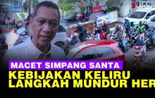 VIDEO: Kebijakan Heru di DKI, Kusut Macet Simpang Pasar Santa Bongkar Trotoar