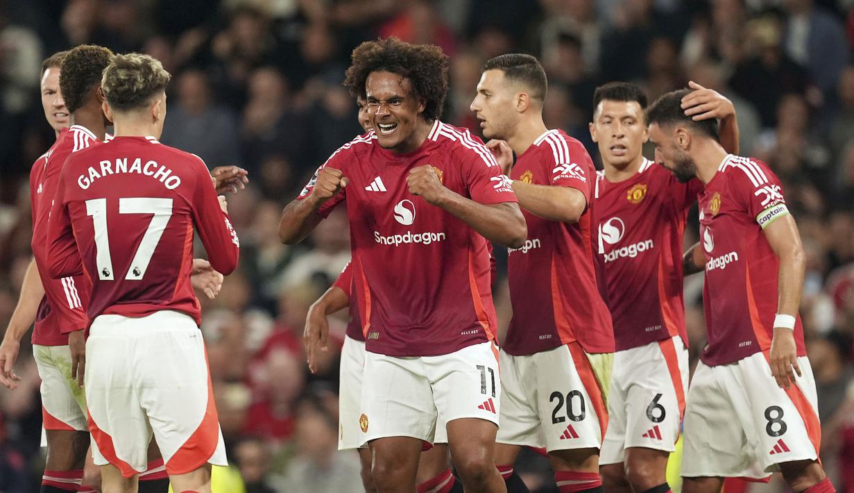 Kemenangan 1-0 ini jadi modal penting bagi MU untuk mengarungi Premier League musim 2024/2025. (Martin Rickett/PA via AP)