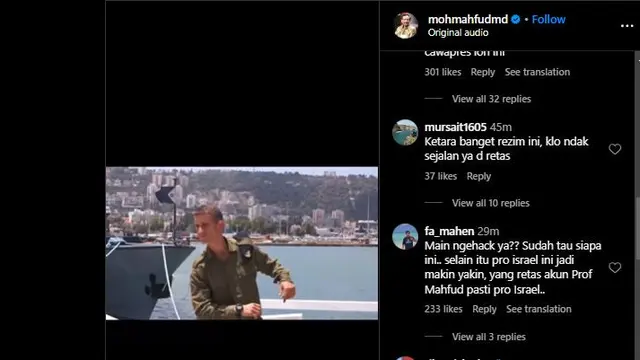 Akun Instagram Mahfud MD Diretas