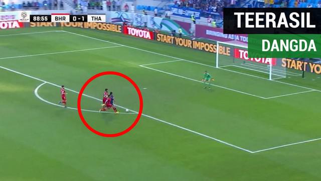 Berita video aksi striker Thailand, Teerasil Dangda, yang bisa merepotkan lawan di Piala Asia 2019.