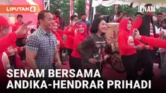 Ikut Senam Bareng, Andika-Hendrar Prihadi Bicara Pasar Tradisional