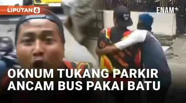 Aksi premanisme terjadi di Jl. Pasir Kaliki, Bandung pada Selasa (14/11/2023) sore. Dalam rekaman yang beredar, seorang oknum juru parkir menggedor kaca bus dengan batu. Pelaku marah dan memaksa sang sopir turun.