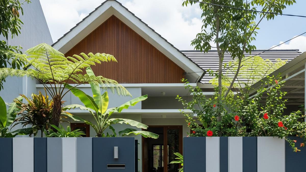 9 Model Pagar Tembok Minimalis Motif Garis Vertikal, Solusi Keamanan Modern