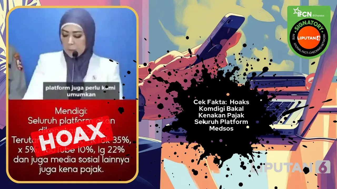 Cek fakta Komdigi bakal kenakan pajak bagi seluruh platform medsos