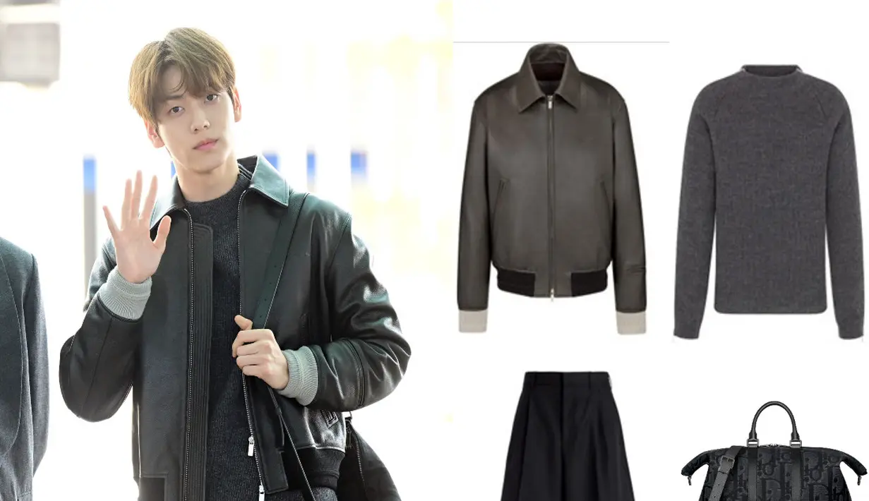 Kenakan Dior, TOMORROW X TOGETHER (TXT) tampil bergaya preppy look di Paris. [Foto: Instagram/ Dior]