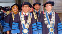 Proses wisuda Universitas Trilogi, Sabtu (18/3/2023). (Istimewa)