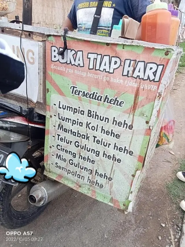 6 Tulisan di Warung Pakai Nada Ketawa Ini Bikin Pembeli Senyum