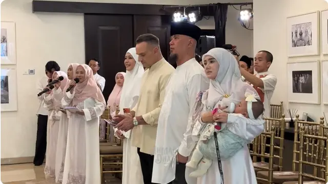 5 Potret Beda Gaya Gamis Maia Estianty & Mulan Jameela di 4 Bulanan Alyssa Daguise