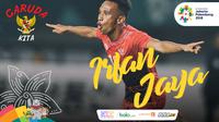 Garuda Kita Asian Games Irfan Jaya (Bola.com/Foto: Peksi Cahyo /Grafis: Adreanus Titus)