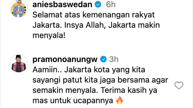 Unggahan Anies Baswedan. (Foto: Dok. Instagram @aniesbaswedan)