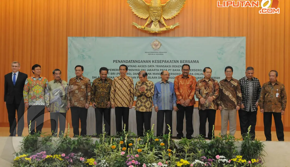  Pemprov DKI Jakarta menggandeng BPK untuk mengawasi setiap transaksi kas DKI di bank-bank BUMN, yakni BNI, BRI dan Bank Mandiri, Jakarta, Rabu (16/4/2014) (Liputan6.com/Herman Zakharia).