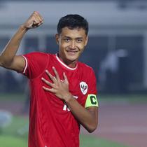 Dony Tri Pamungkas menunjukkan ekspresi dalam pertandingan Kualifikasi Piala Asia U-20 2025 antara Indonesia U-20 melawan Yaman U-20 pada Minggu, 29 September 2024.