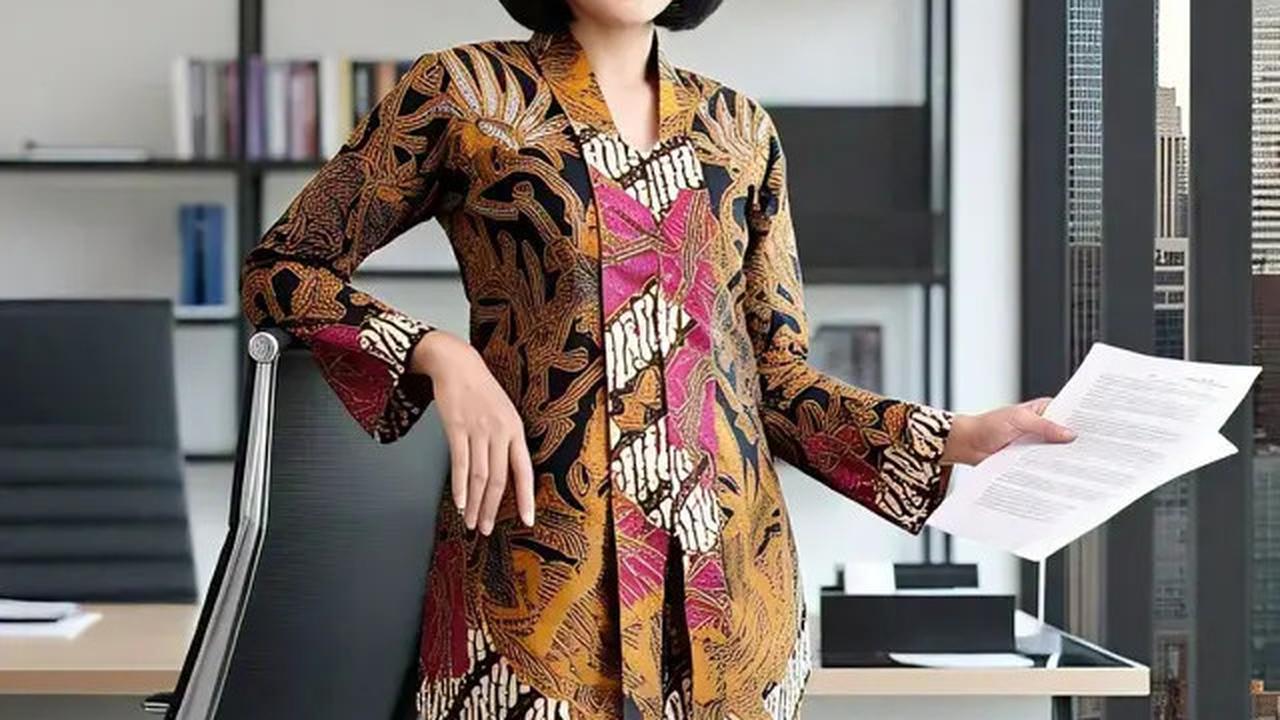 5 Model Baju Batik Tunik Kantor, Bikin Terlihat Berkelas Namun Kasual