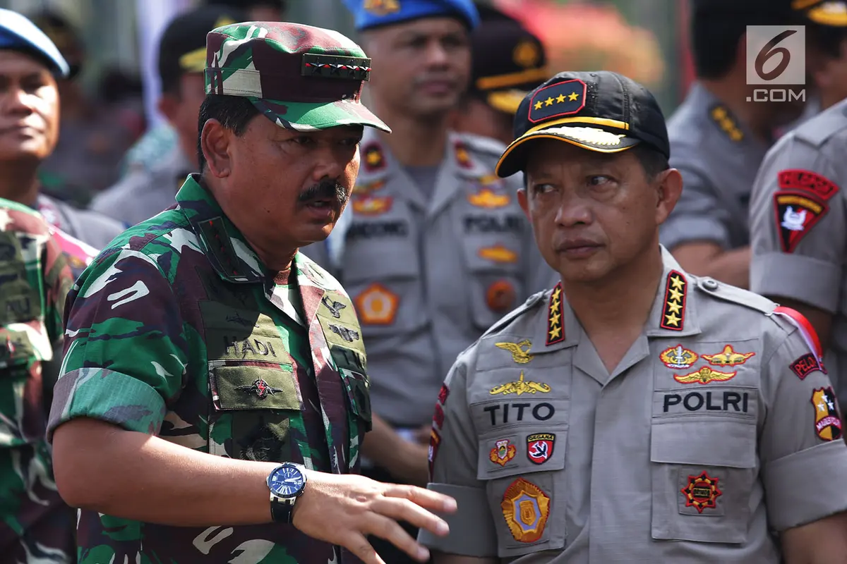 TNI dan Polri Gelar Apel Pengamanan Pilpres 2019