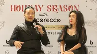 Romy Rafael bersama istrinya Ury Rafael saat perkenalan program Shop & Win Bocoroco di Seibu, Grand Indonesia.