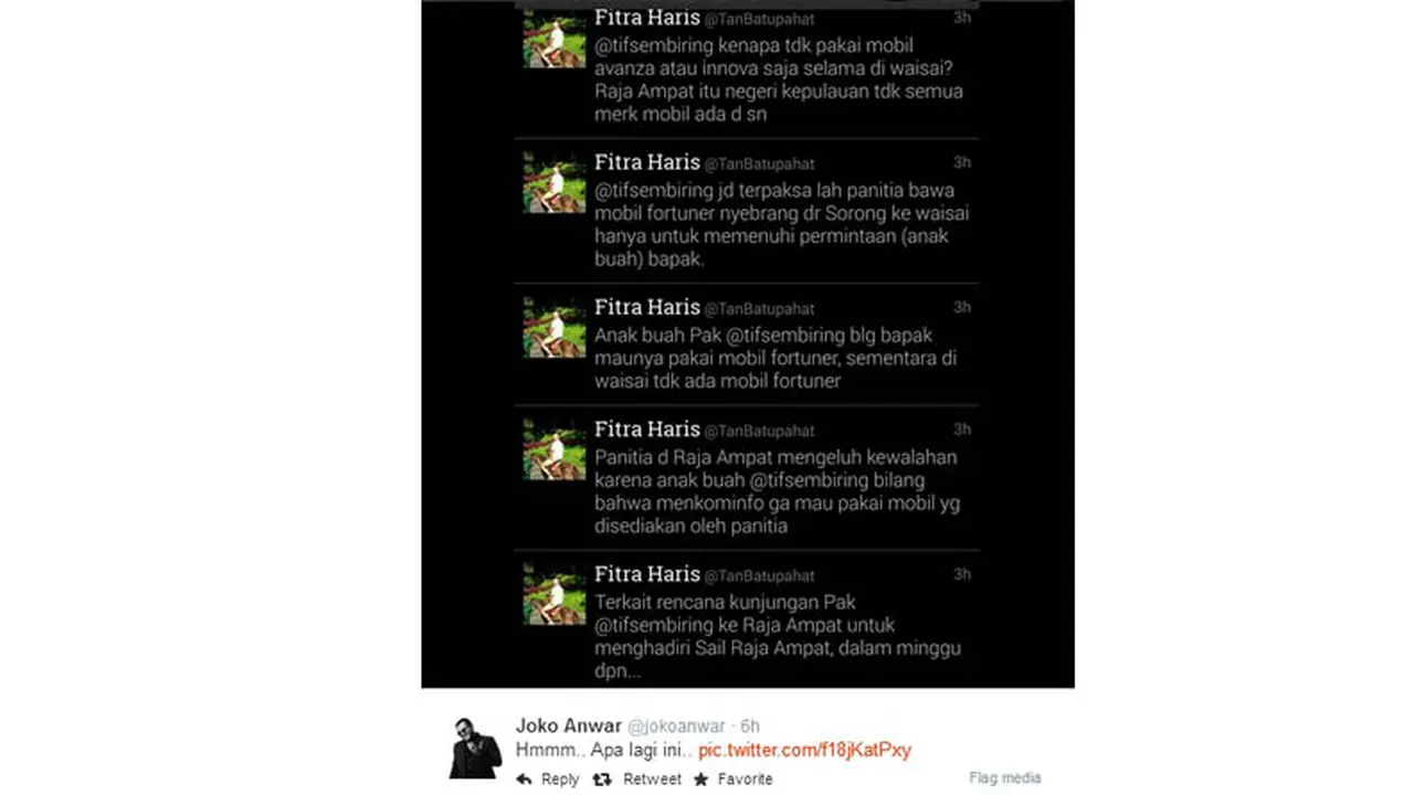 Tifatul sembiring, Buat Ulah Apalagi ya?