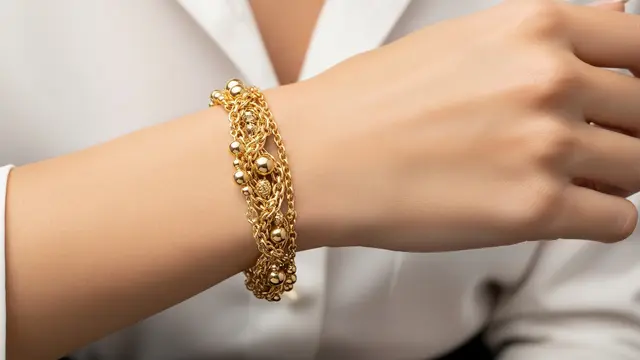 Model Gelang Emas 750 Terbaru 2026 yang Elegan dan Banyak Dicari Desain Kombinasi Bola Emas