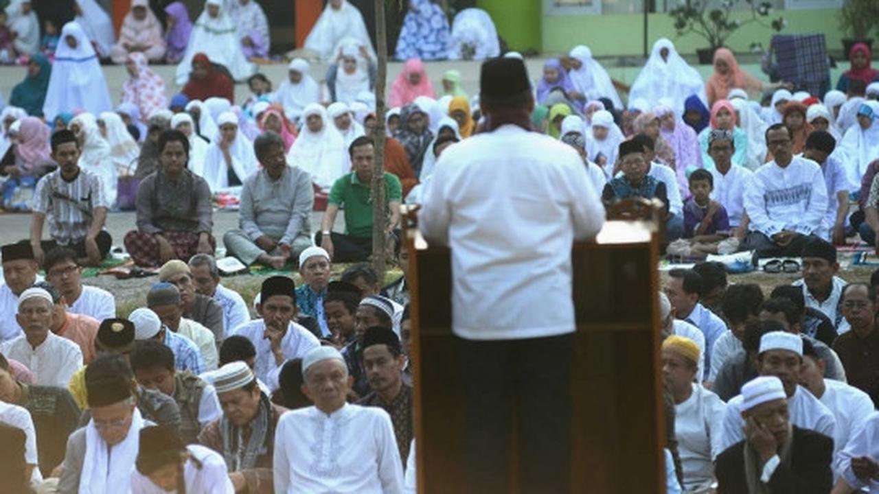 Jemaah Muhammadiyah salat Idul Adha di Ciputat