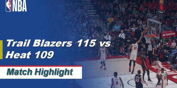 VIDEO: Highlights NBA 2019-2020, Portland Trail Blazers Vs Miami Heat 115-109