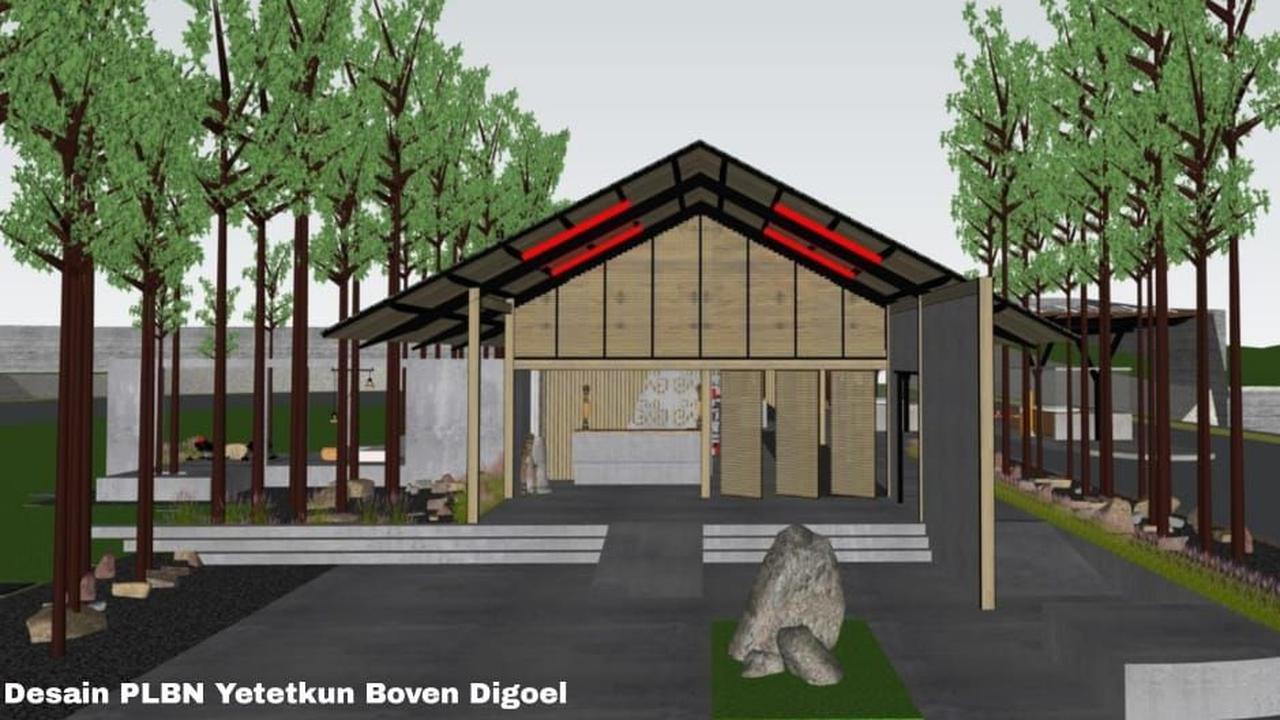 Desain PLBN yeyetkun Boven Digul. (Dok Kementerian PUPR)