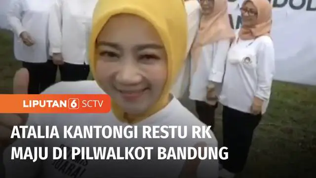 Istri Gubernur Jawa Barat, Atalia Praratya, mengaku mendapat restu dari suaminya, Ridwan Kamil, untuk menjadi Calon Wali Kota Bandung. Atalia juga mengaku sudah didekati tiga partai politik untuk maju sebagai calon Wali Kota.