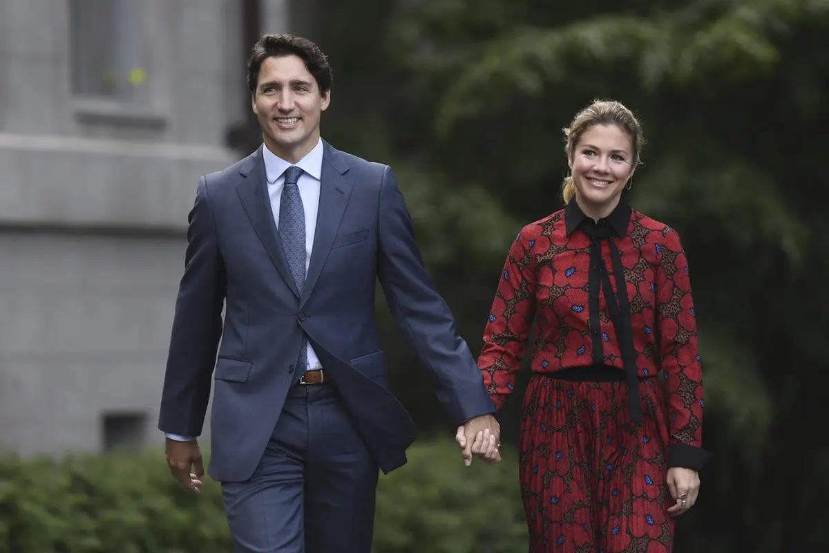 PM Kanada Justin Trudeau dan Sophie Gregoire Trudeau pada 2019. (Justin Tang/The Canadian Press via AP, File)