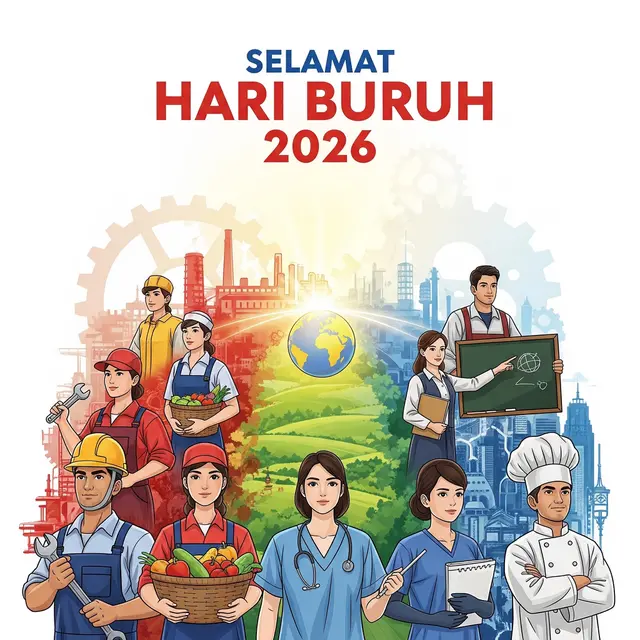 Desain Poster Hari Buruh Internasional
