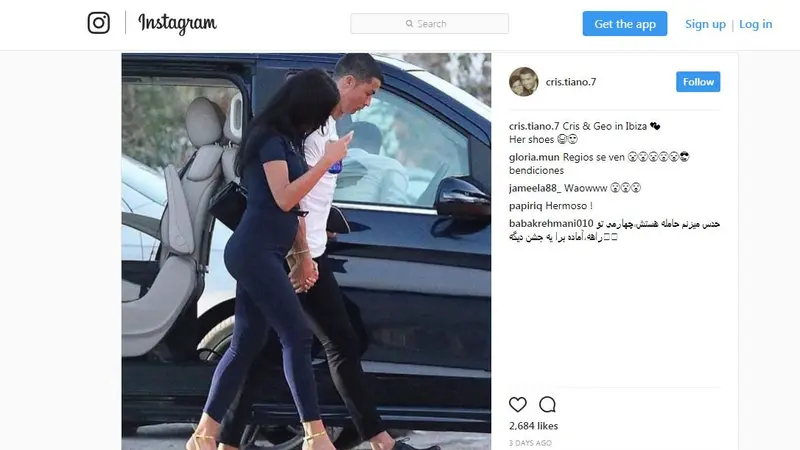 Cristiano Ronaldo kembali berlibur bersama kekasihnya, Georgina Rodriguez  