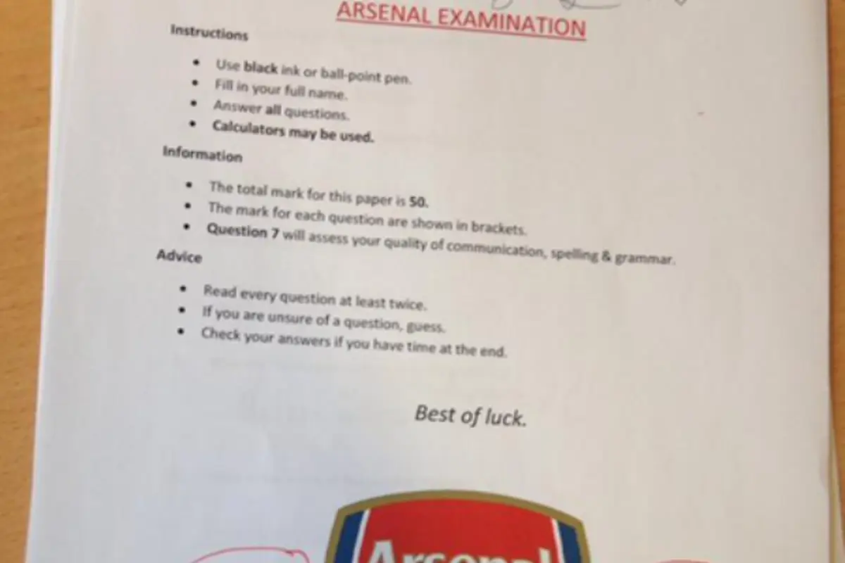 Arsenal Test 1