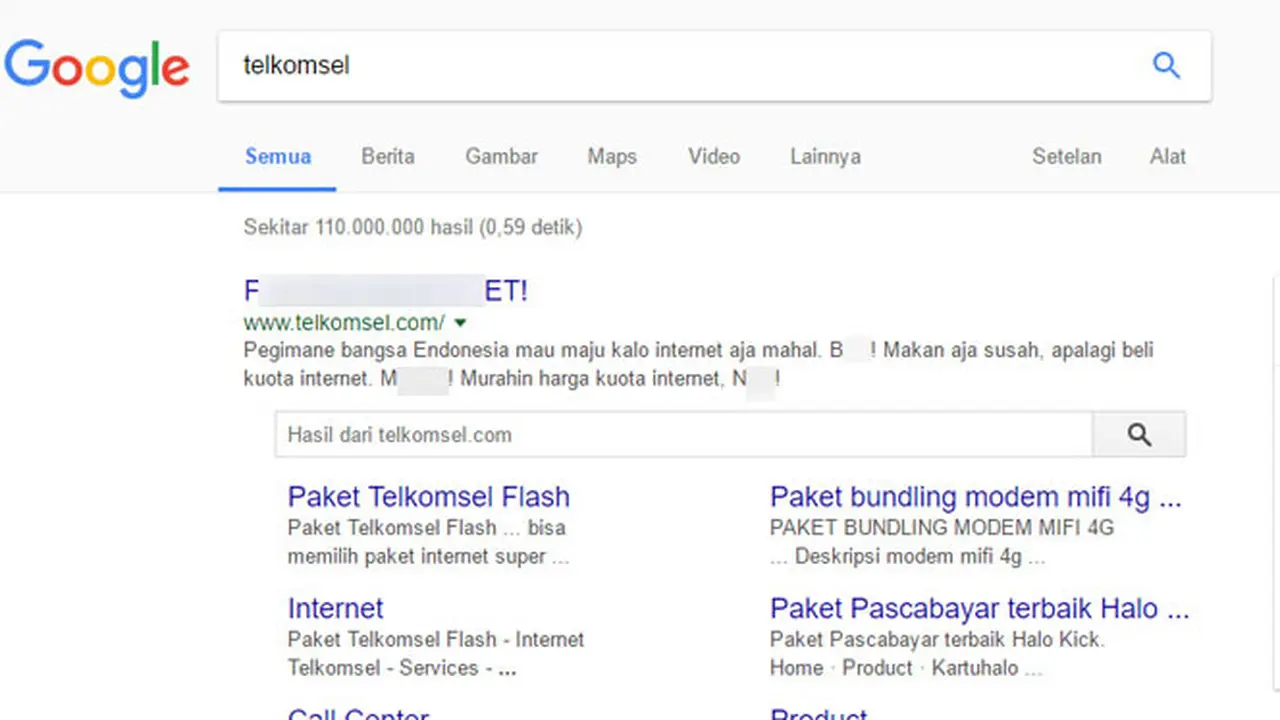 Telkomsel di Hack