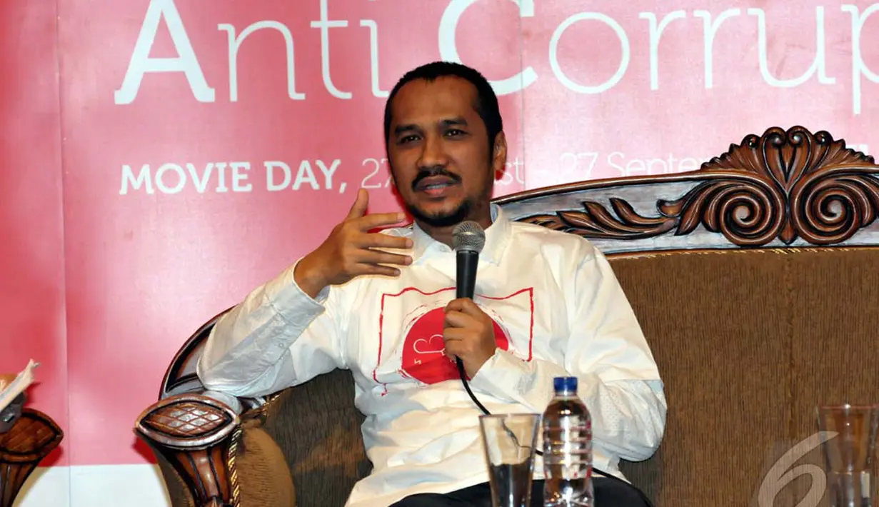 Ketua KPK Abraham Samad menyatakan tidak akan tebang pilih untuk memeriksa para saksi, terkait kasus Bantuan Likuiditas Bank Indonesia (BLBI), Jakarta Selatan, Rabu (28/8/2014) (Liputan6.com/Panji Diksana)