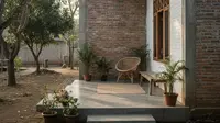 9 Inspirasi Teras Rumah di Desa Tanpa Cat Mewah, Tetap Cantik dan Natural