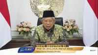Wakil Presiden (Wapres) Ma’ruf Amin dalam pembukaan Silaturahmi Kerja Nasional (Silaknas) MES tahun 2021