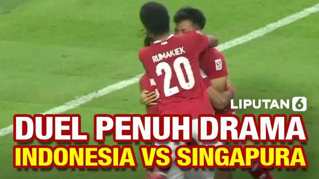 Skuad merah putih berhasil melaju ke babak final Piala AFF 2020 usai mengalahkan Singapura dengan skor 4-2 hari Minggu (25/12) malam. Pertandingan berlangsung panas diwarnai dengan tiga kartu merah yang dikeluarkan wasit.