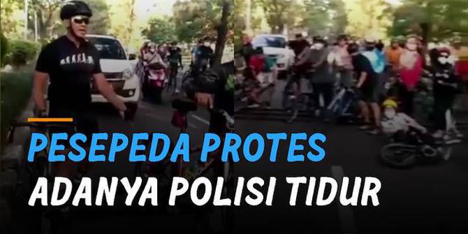 VIDEO: Viral Pesepeda Protes Adanya Polisi Tidur Tinggi di Jalan, Tuai Komentar Netizen