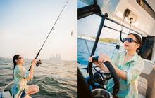 7 Potret Cantik Prilly Latuconsina Asik Nyetir Kapal Pribadi hingga Mancing Ikan di Tengah Laut
