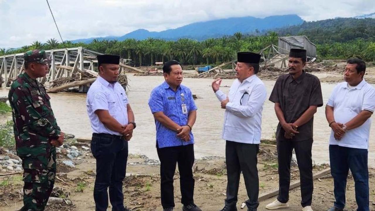 Bupati Nagan Raya Desak Pusat Perbaiki Jembatan Putus Akibat Banjir Hidrometeorologi