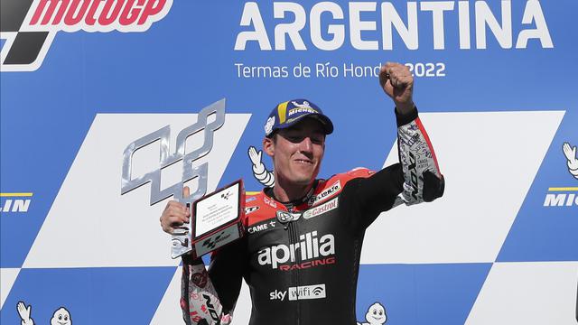 Pembalap Aprilia Racing, Aleix Espargaro.