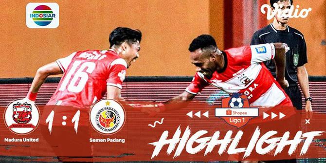 VIDEO: Highlights Liga 1 2019, Madura United Vs Semen Padang 1-1
